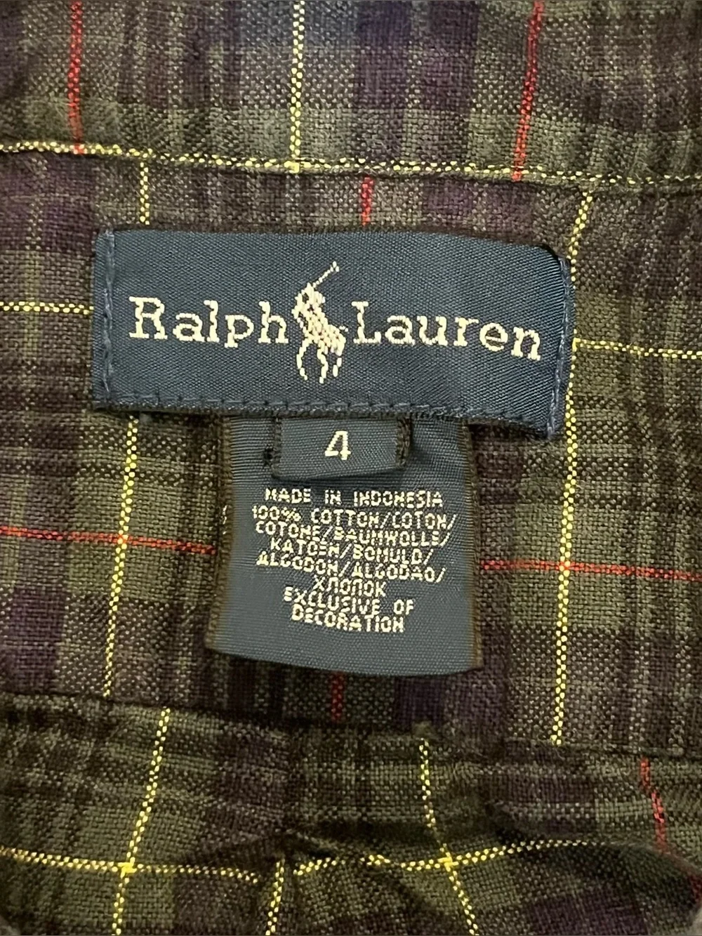 Ralph Lauren classic button